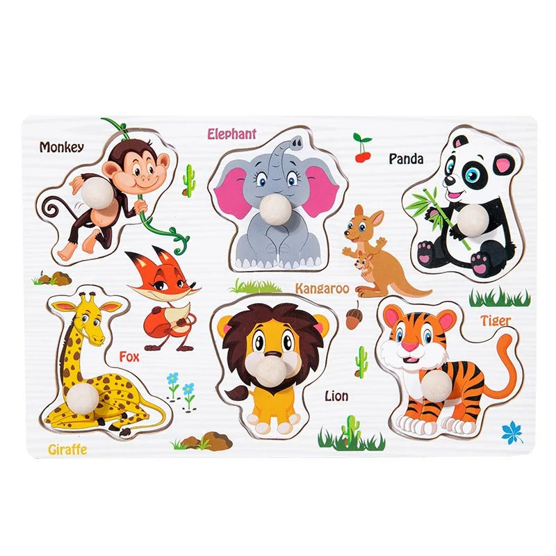 Puzzles en bois Montessori pour enfants