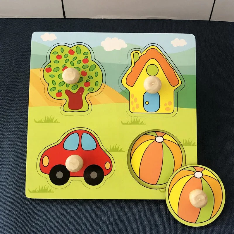 Puzzles en bois Montessori pour enfants