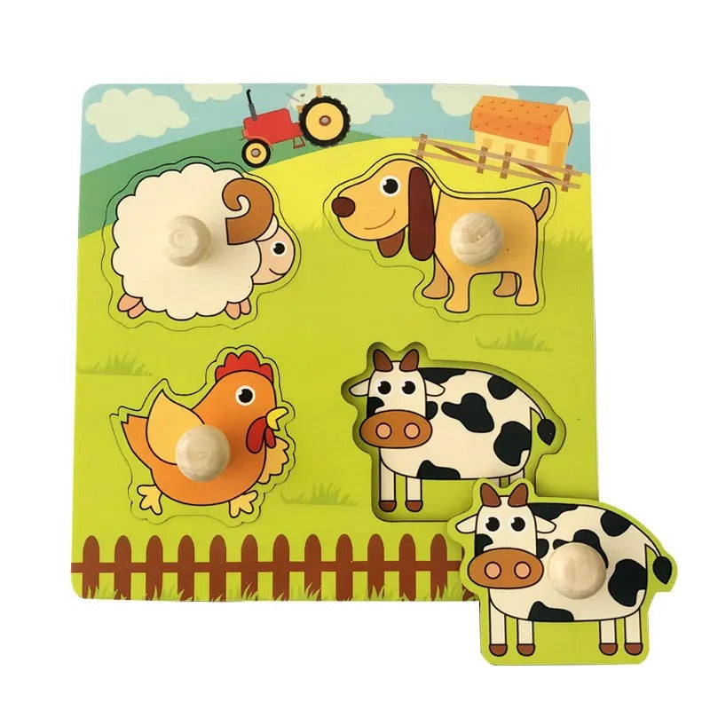 Puzzles en bois Montessori pour enfants